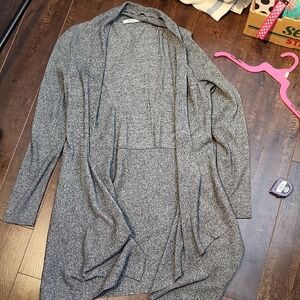 Ricki's Charcoal Open Front Cardigan